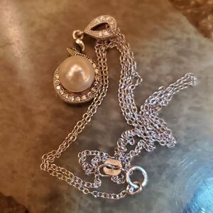 Sterling Silver Pearl Necklace